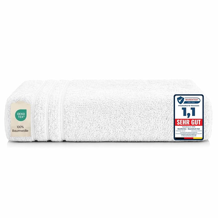 Komfortec Telo Bagno 100x200 cm 100% Cotone