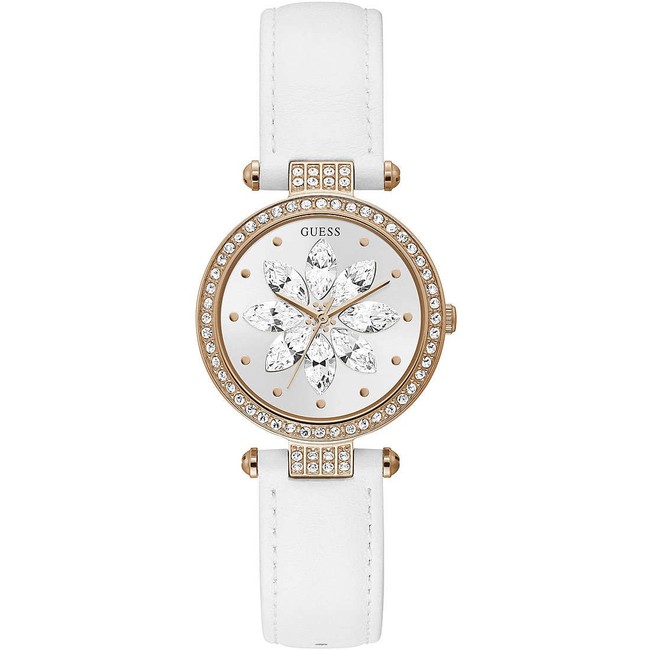 Orologio Donna GUESS FULL BLOOM GW0382L3 Vera Pelle Bianco Rosè
