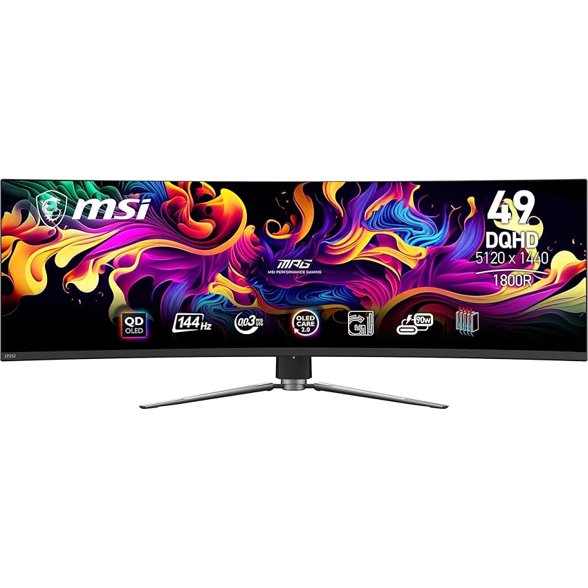 msi MPG 491CQP QD-OLED Monitor Gaming Curvo 49" OLED Quantum Dot DQHD (5120x1440) msi MPG 491CQP QD-OLED Monitor Gaming Curvo 49" OLED Quantum Dot DQHD (5120x1440)