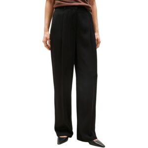 Tommy Hilfiger Donna Pantaloni in Tessuto Twill Straight Pants Relaxed Fit