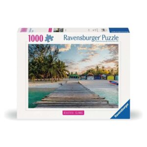 Ravensburger Puzzle 1000 pezzi Isola Caraibica – Puzzle Adulti +14 anni