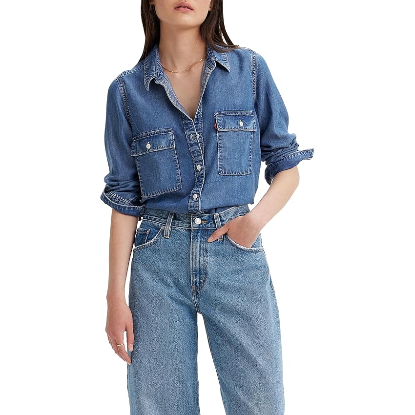 Levi's Doreen Utility Magliette in Tessuto