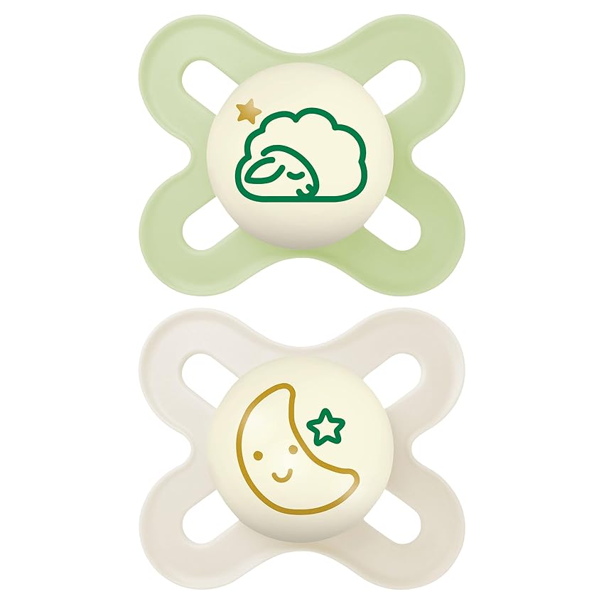 MAM Original Start Night Succhietto 0-2 Mesi (Set da 2) MAM Original Start Night Succhietto 0-2 Mesi (Set da 2)