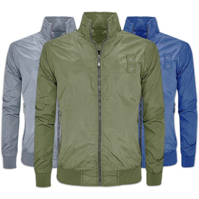 Giubbotto Uomo Impermeabile Leggero Giubbino Slim Fit Giacca Antivento VEQUE