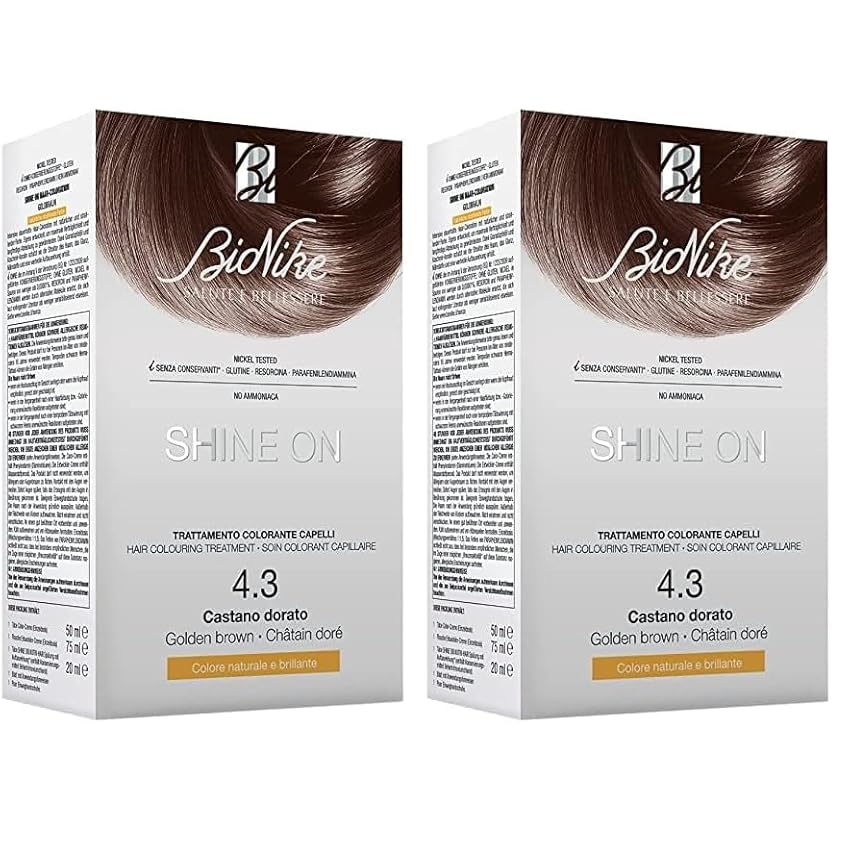 Bionike Shine On - Trattamento Colorante Capelli N.4.3 Castano Dorato