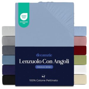 Dreamzie Lenzuola Matrimoniali Cotone 140x200 cm