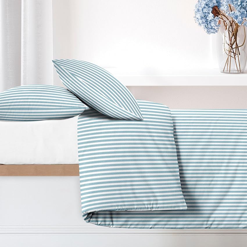 Ruggeri - Set Copripiumino - 100% Cotone di Alta Qualit&agrave; Morbido e Traspirante | 2