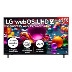 LG webOS UHD AI UA75 TV 55 pollici
