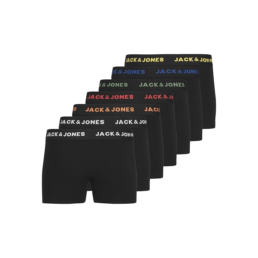 JACK & JONES Boxer da ragazzo Basic Trunks (confezione da 7)