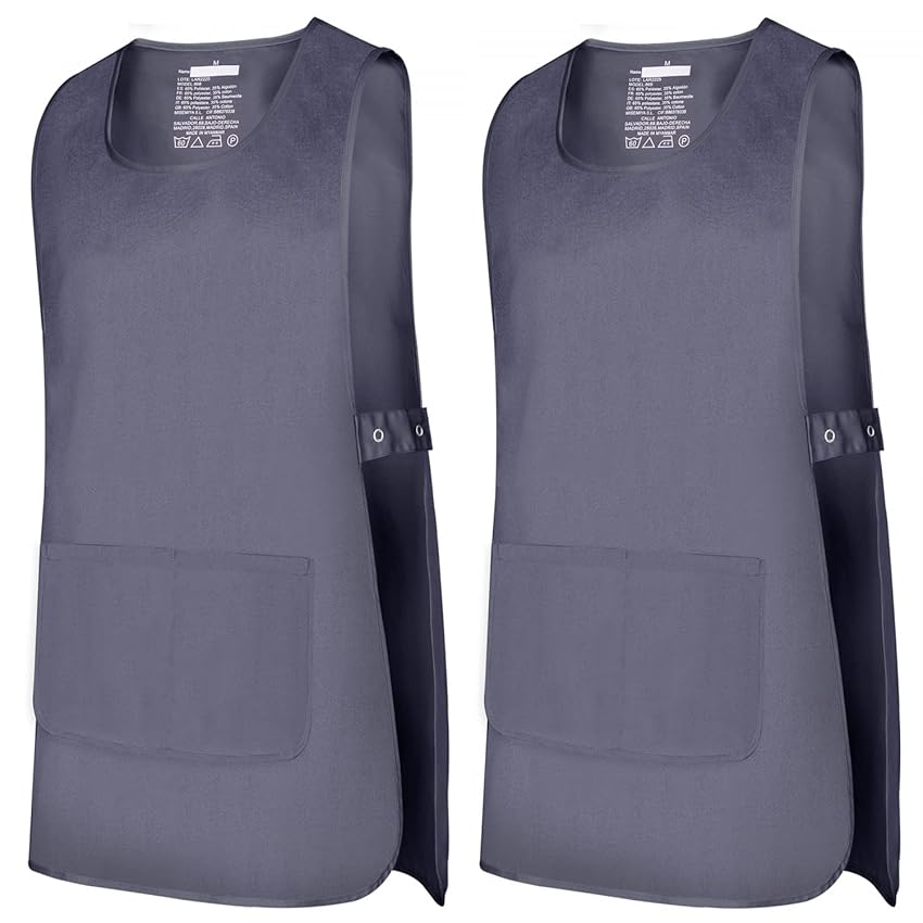 MISEMIYA - Confezione 2 unità - Grembiule di Pulizia Uniforme da Lavoro CLINICO Medico