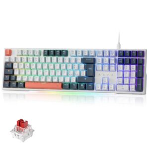 Redragon K668 RGB Tastiera Gaming - Meccanica Cablate con 109 Tasti
