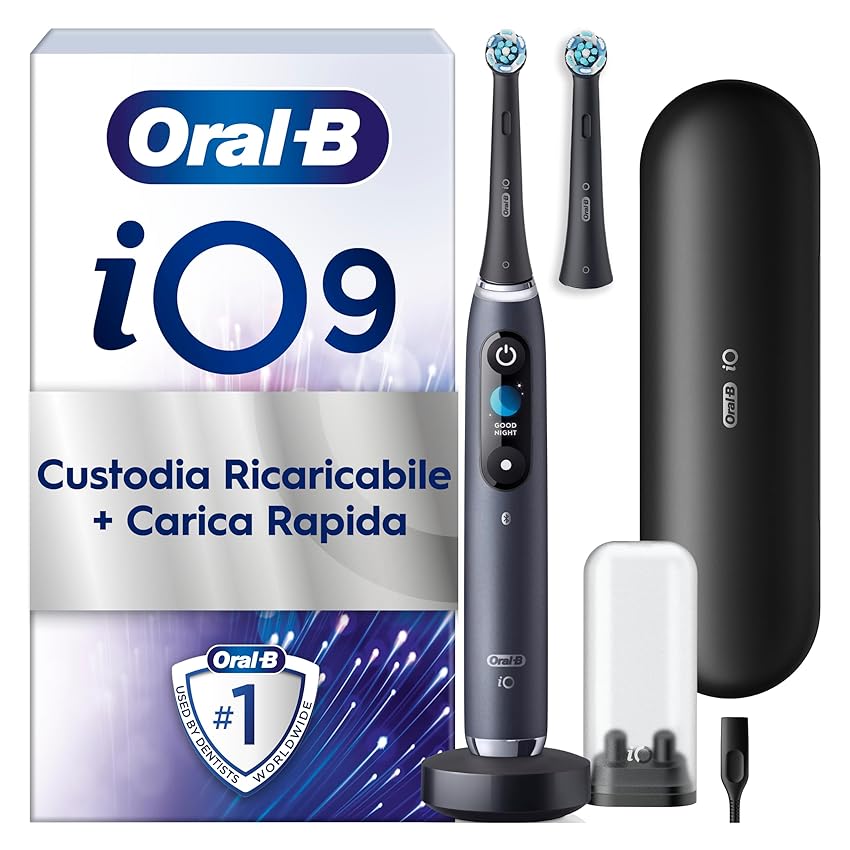Oral-B Spazzolino Elettrico Ricaricabile iO 9 Nero Edizione Limitata Oral-B Spazzolino Elettrico Ricaricabile iO 9 Nero Edizione Limitata