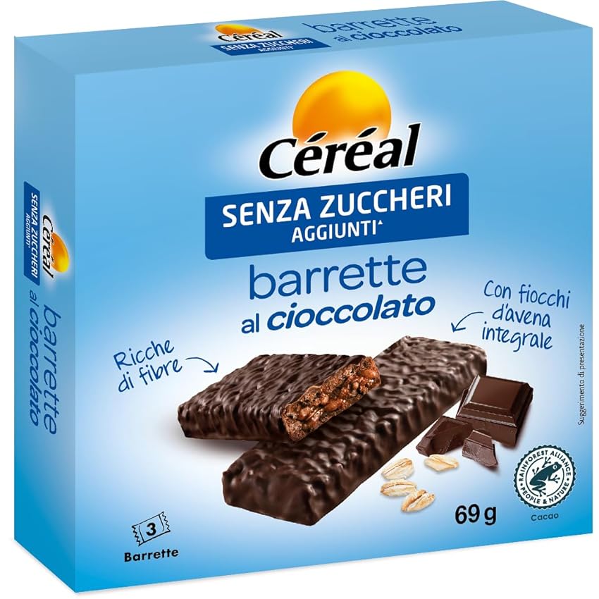CÉRÉAL Barrette al Cioccolato Fondente