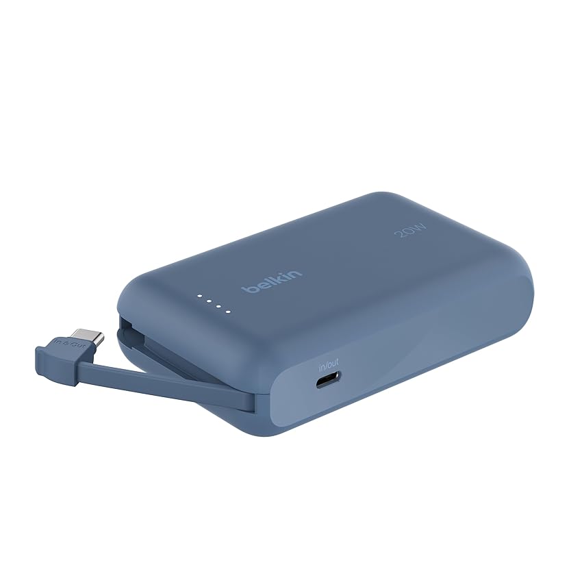 Belkin BoostCharge power bank 10 000 mAh con cavo integrato 20 W PD