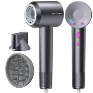 DMTIVMG Asciugacapelli Ionico 1600W Phon Capelli Professionale 500 Milioni Ioni Negativi