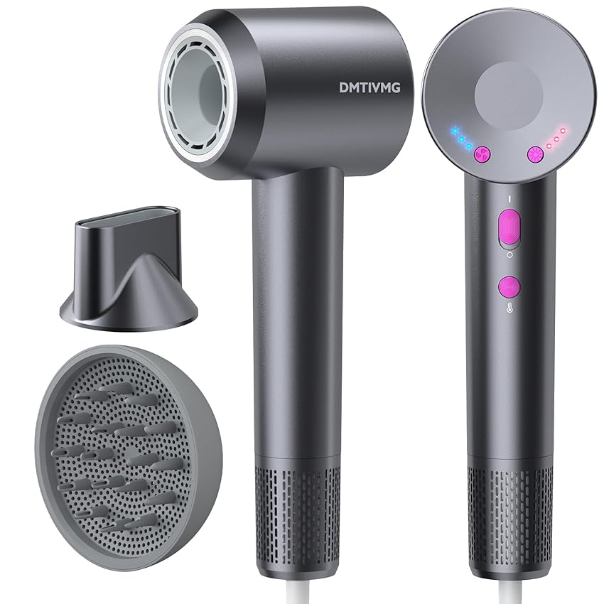DMTIVMG Asciugacapelli Ionico 1600W Phon Capelli Professionale 500 Milioni Ioni Negativi DMTIVMG Asciugacapelli Ionico 1600W Phon Capelli Professionale 500 Milioni Ioni Negativi