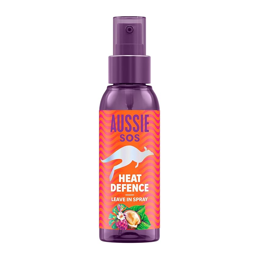 Aussie SOS Heat Defence Spray Termoprotettore 100ml Per Districare E Proteggere Dal