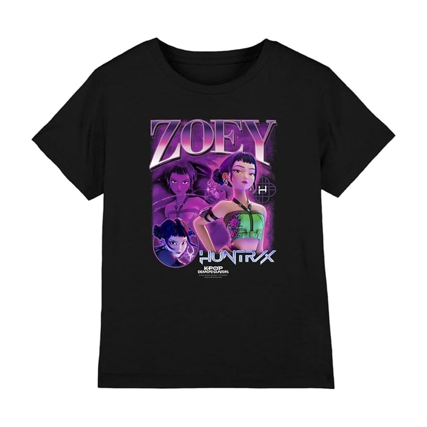 K-Pop Demon Hunters - Huntrix Huntr/X Zoey Bootleg Kids T Shirt