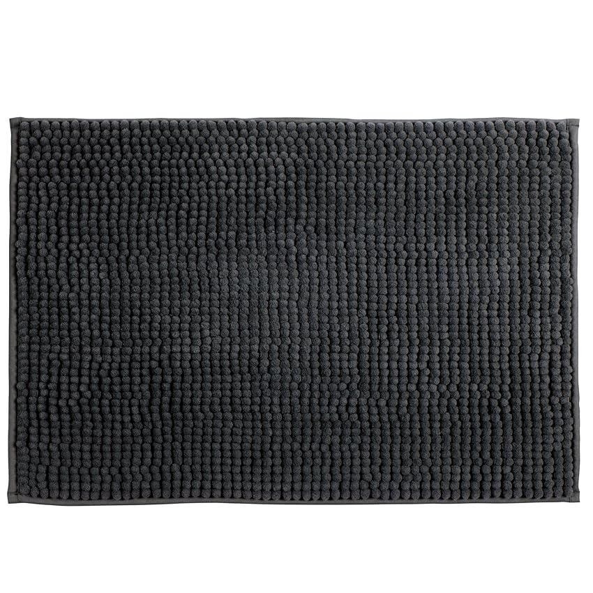 MSV - Tappetino da bagno in microfibra di ciniglia - Pelo lungo