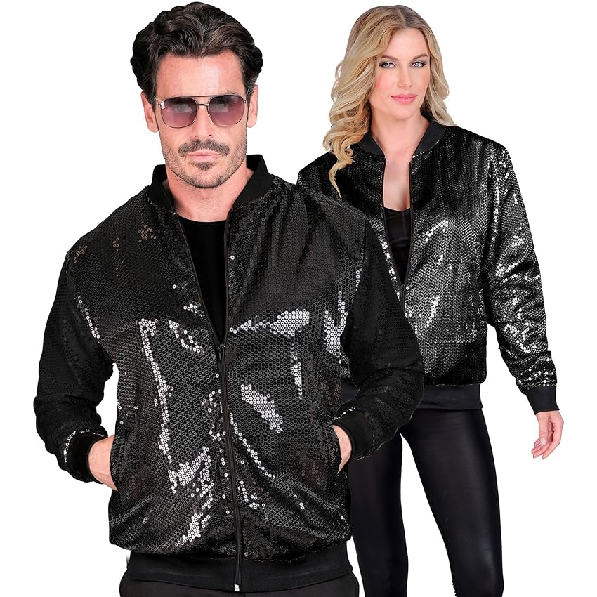 W WIDMANN MILANO Party Fashion - Giacca bomber con paillettes per adulti