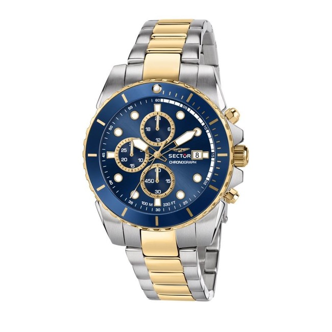Sector 450 – Orologio Uomo Bicolore Blu Cronografo (R3273776001)