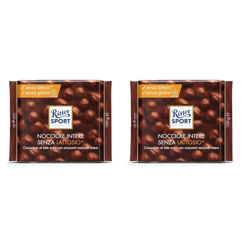 RITTER SPORT Nocciole Intere Senza Lattosio RITTER SPORT Nocciole Intere Senza Lattosio