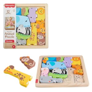 Fisher-Price - Puzzle Animali in Legno