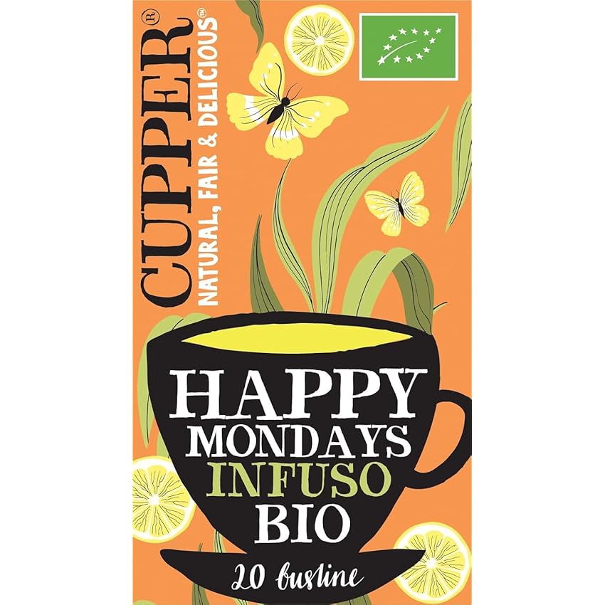 CUPPER Happy Mondays Infuso Biologico con Limone