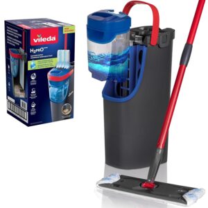 Vileda H2PrO Flat Mop Sistema lavapavimenti a piastra piatta | Separazione acqua pulita