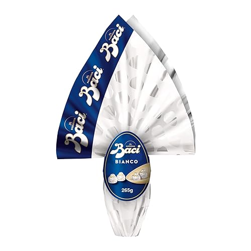 BACI PERUGINA Uovo di Pasqua 2026 Cioccolato Bianco con Sorpresa e 4 Cioccolatini 265g BACI PERUGINA Uovo di Pasqua 2026 Cioccolato Bianco con Sorpresa e 4 Cioccolatini 265g