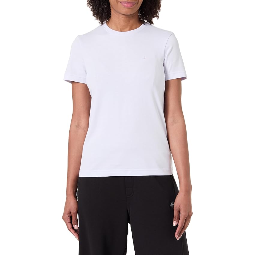 Calvin Klein Donna T-Shirt Maniche Corte Archive Jersey Tee con Scollo Rotondo