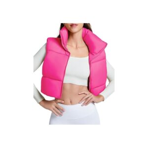 Gilet da donna senza maniche invernale caldo trapuntato gilet gilet gilet fuzzy gilet