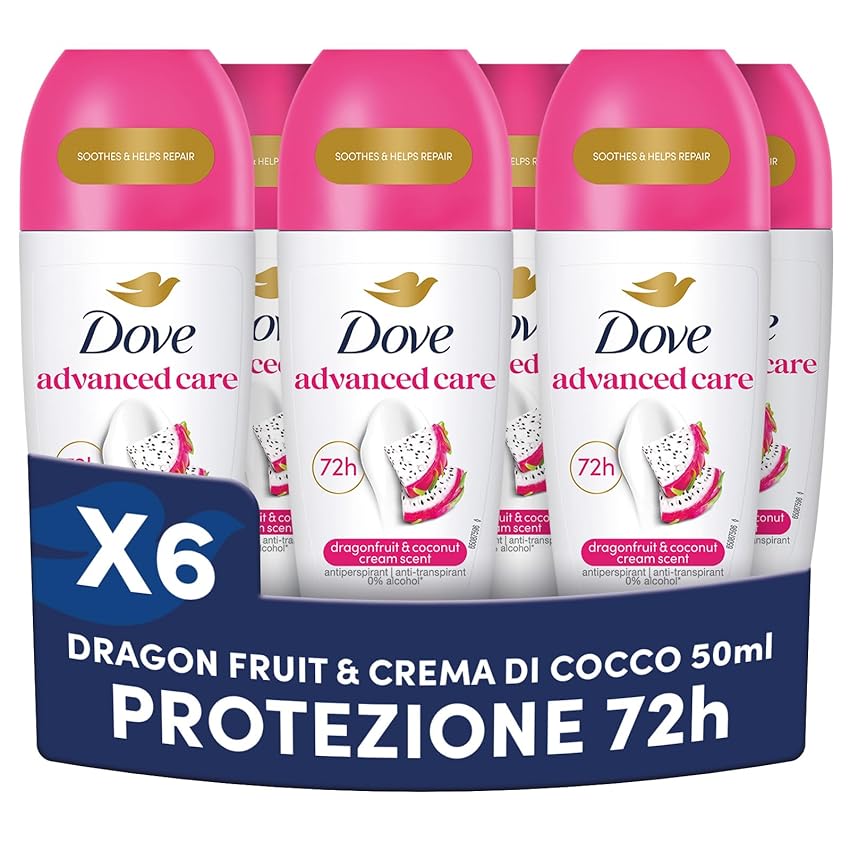 Dove Deodorante Roll On Advanced Care Dragon Fruit & Coconut Cream