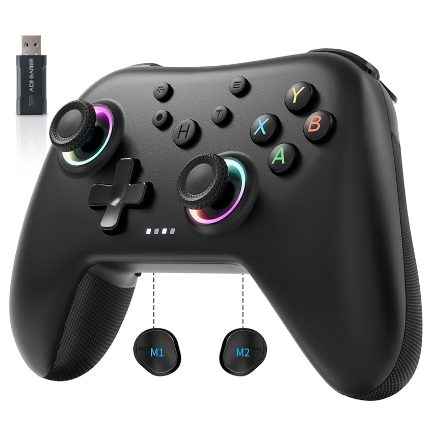 AceGamer Aurora 2.4G Wireless Controller per PC Windows/Switch 2/Switch/SteamOS/Android