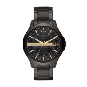 Orologio Uomo ARMANI EXCHANGE HAMPTON AX2413 Bracciale Acciaio Nero
