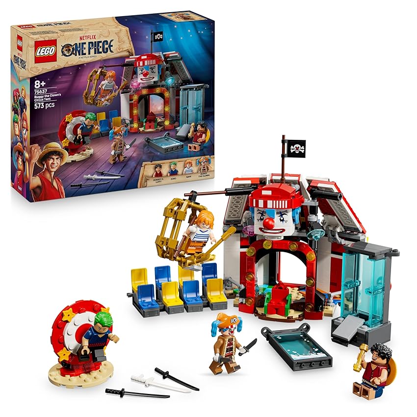 LEGO ONE PIECE La Tenda del Circo di Bagy il Clown - Giocattolo Interattivo con 4