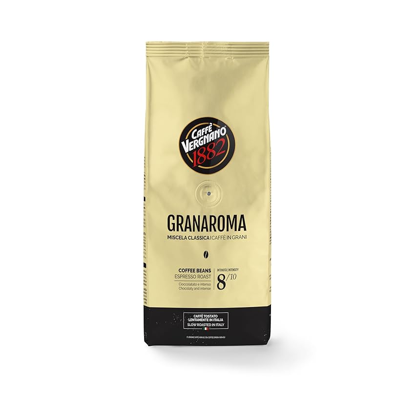 Caffè Vergnano 1882 - Caffè in Grani Granaroma - Confezione da 500 g Caffè Vergnano 1882 - Caffè in Grani Granaroma - Confezione da 500 g