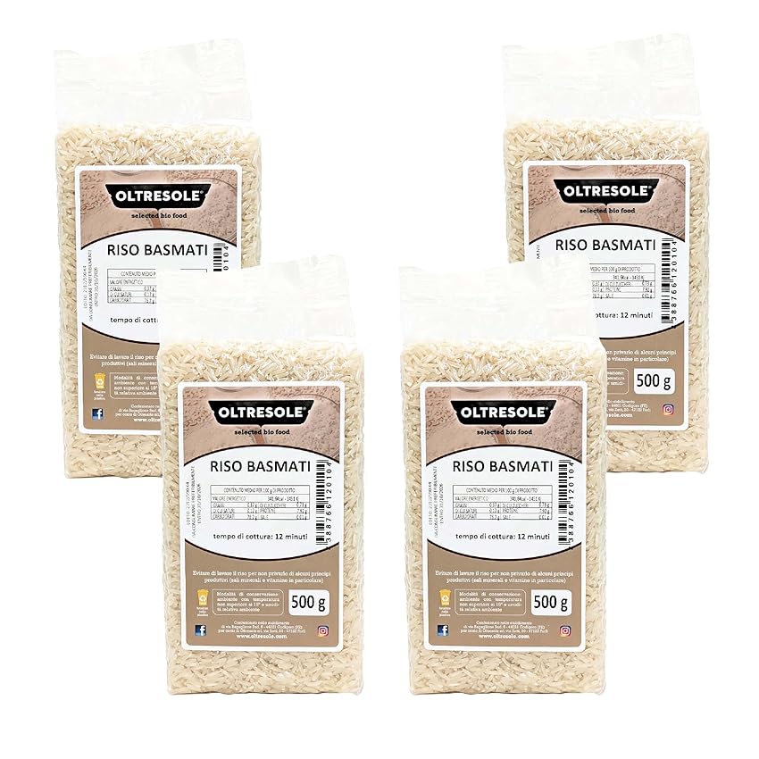 OLTRESOLE Riso Basmati Artigianale - chicco lungo dall'aroma distintivo