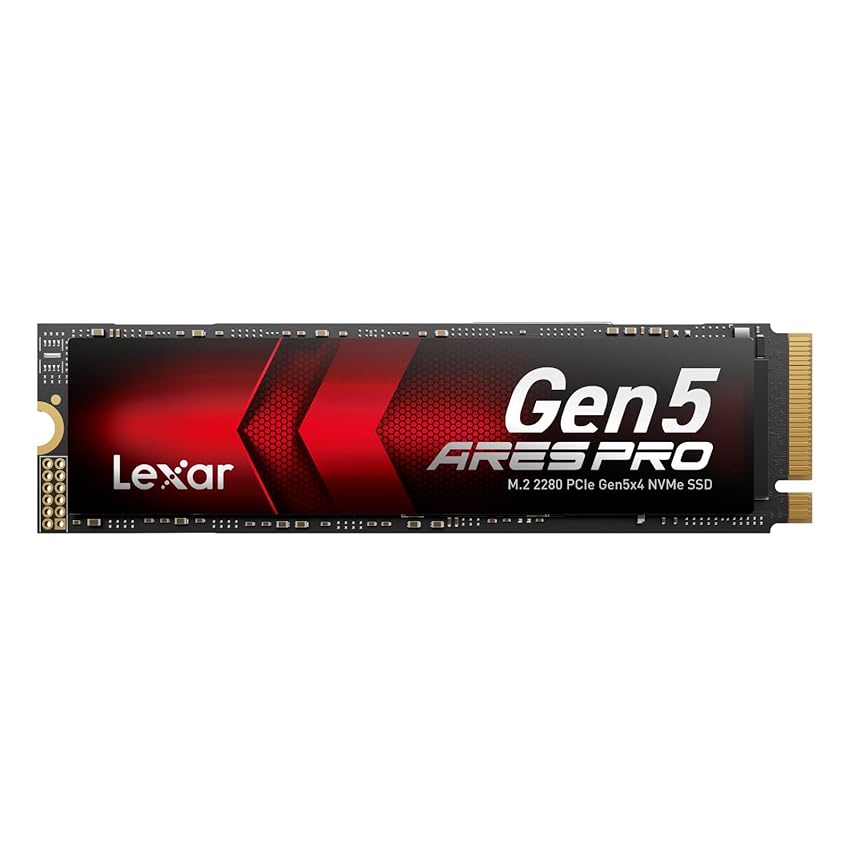 Lexar ARES PRO SSD 1TB PCIe Gen5 NVMe M.2 SSD Interno Gaming Lexar ARES PRO SSD 1TB PCIe Gen5 NVMe M.2 SSD Interno Gaming