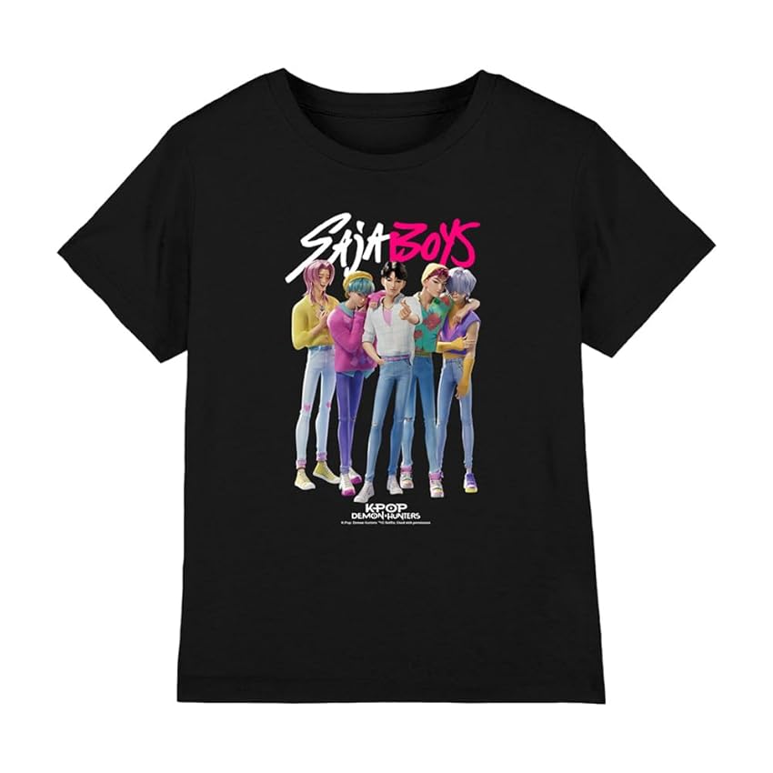 KPOP Demon Hunters - Saja Boys Boy Band Kids T Shirt