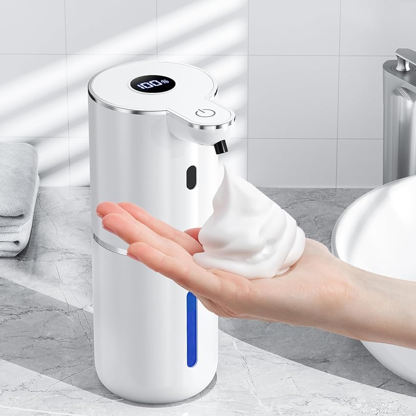 Fachixy Dispenser Sapone Automatico con Display Digitale