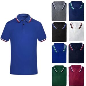 Set 8 Pezzi Polo Uomo Maglia Manica Corta Cotone T-Shirt Mezze Maniche VEQUE
