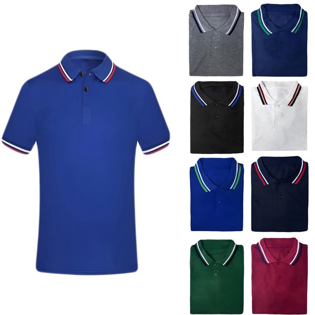 Set 8 Pezzi Polo Uomo Maglia Manica Corta Cotone T-Shirt Mezze Maniche VEQUE