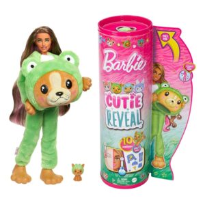 Barbie Cutie Reveal - Bambola con costume di peluche da cagnolino