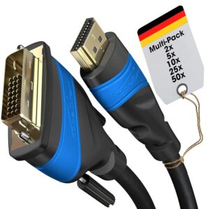 KabelDirekt – 2x Cavo di prolunga HDMI con schermatura A.I.S. – 1 m (4K@60Hz per un)