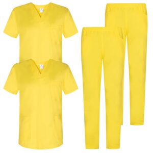MISEMIYA - Pack * 2 PCS - Uniforme Medica con Maglia e Pantaloni Uniformi Mediche