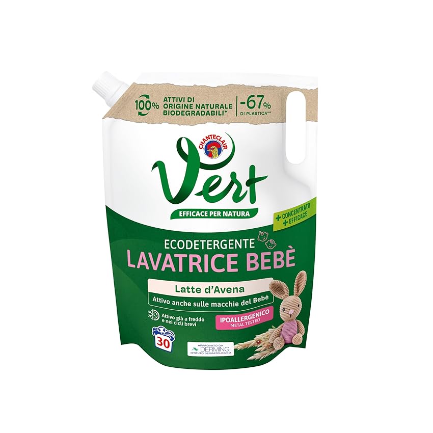 Vert - Ecodetergente Lavatrice Bebè - Fragranza Latte d'Avena