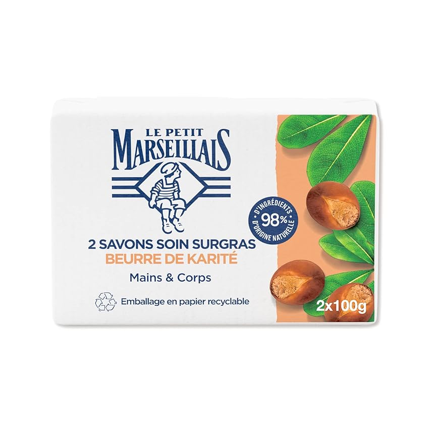 Le Petit Marseillais | Sapone Cura Surgras Burro di Karité (2 saponette da 100 g)
