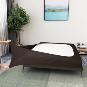 Box Spring Cover King Size - Gonna da letto a 4 lati in jersey e tessuto elasticizzato