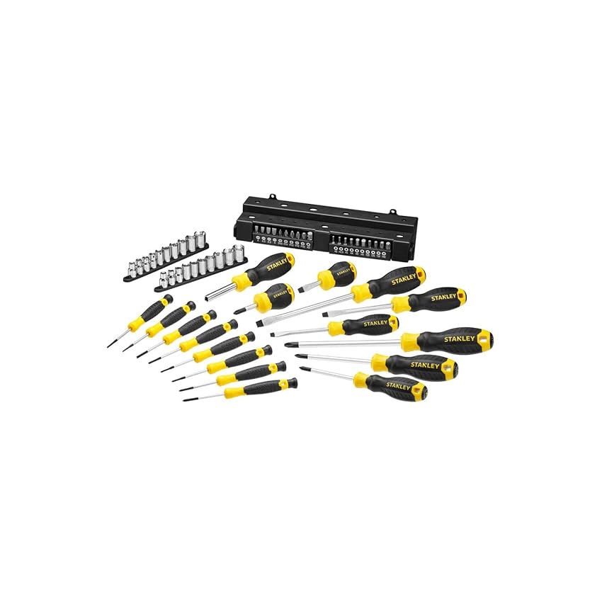 STANLEY STHT0-62143 Set 57 Pezzi Giraviti e Inserti e Chiavi a Bussola